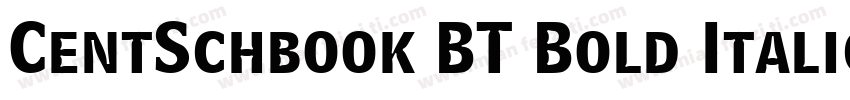 CentSchbook BT Bold Italic字体转换